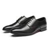 Fashion Summer Leather Men Derby Shoes Breathable Dress Shoes Man Size 39 45 Pointed Toe Business Social Shoe Male Zapatos Para Hombre