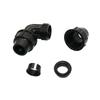 DN20 DN25mm PE-Rohr Schnell-Winkelverbinder Kunststoff 1/2" 3/4" Rohr 90 Grad Schnellverriegelungsverbindung Garten Wasserkupplungs-Fittings 1 Stück