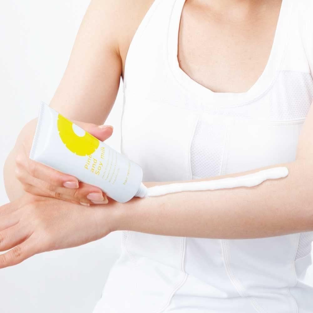 Pineapple Soy Milk Hair Removal Cream 230g & Pineapple Soy Milk Lotion 100mL Set