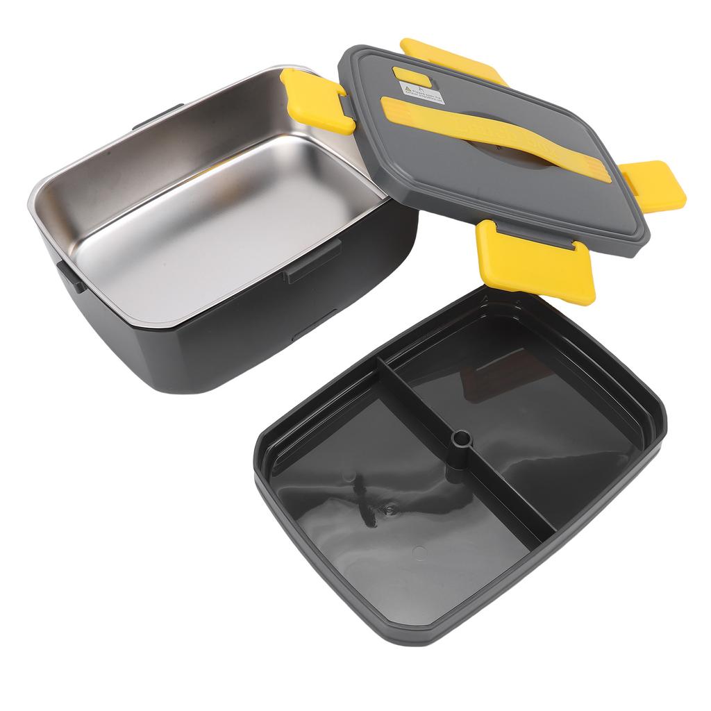 Electric Lunch Box 3L Double Layer SUS304 Liner Dishwasher Safe Portable Food Warmer for Home Car Office Travel Cooking