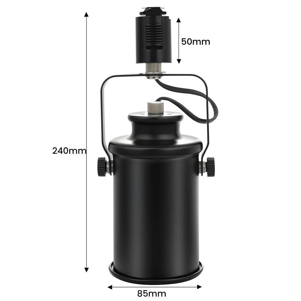 Aiwode Schienenleuchten, Schienenstrahler mit E26-Fassung, Verstellbarer Winkel, Dimmbar, Farbeinstellbar, Fernbedienungskompatibel, Verriegelungsmechanismus