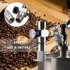 Aluminum Alloys Coffee Pressure Regulator Gauge With High Accuracy Display For Home Brewing Coffee Gas Chargers