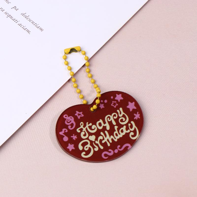 

Cute Acrylic Heart Keychain Ins Harajuku Style Keyring Phone Chain Bag Pendant Car Key Holder Couple Gifts