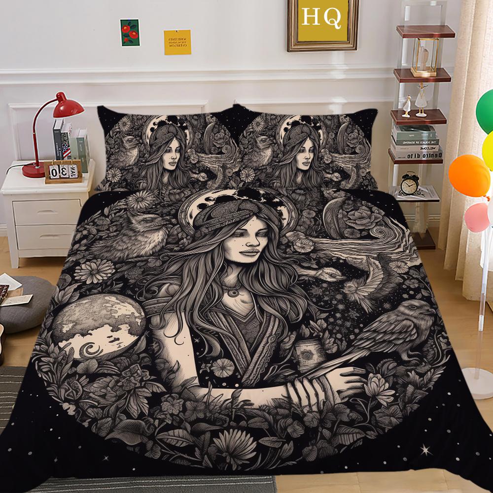Beauty Skull Duvet Cover Twin Queen Size Bedding Set Cover Home Textiles Adults High Quality Bedding Cover Suit