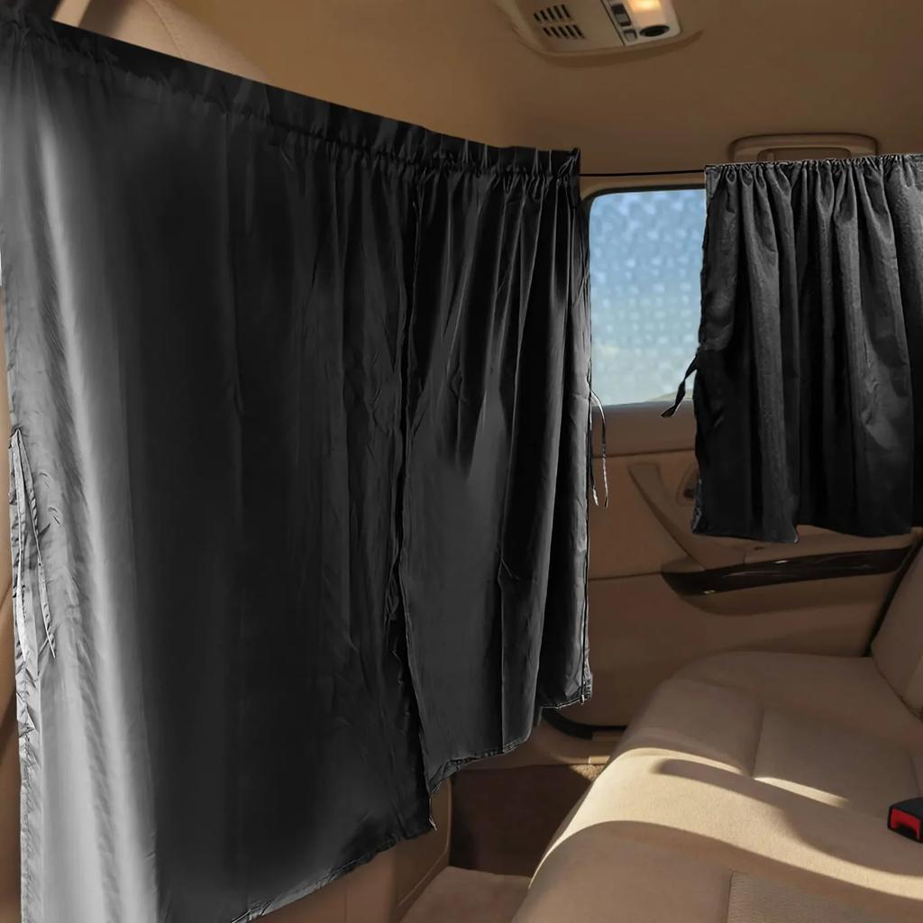 Car Sunshade, Front and Rear Partition Curtains, Front and Rear Privacy Curtains, Suitable for Travel, Camping, and Sleep Privac