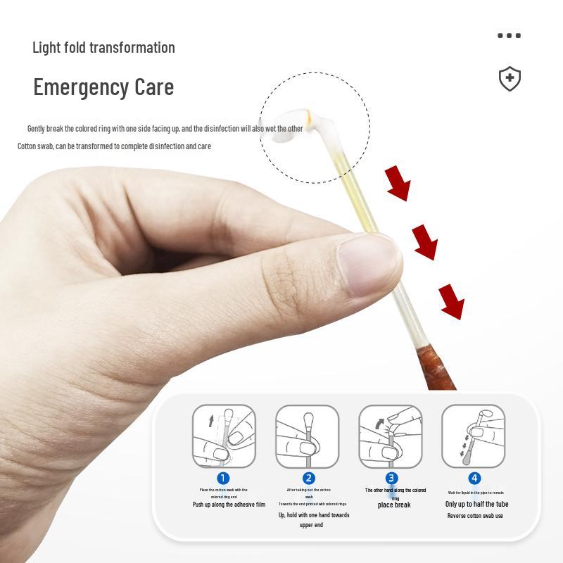 Ferrolan Iodine Povidone Disinfectant Cotton Swabs, Individually Packaged for Household Emergencies
