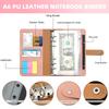 Budget Planner Loose-leaf Retro Leather Notebook Set Budget Binder Money Envelopes Monthly Planner Label Stickers