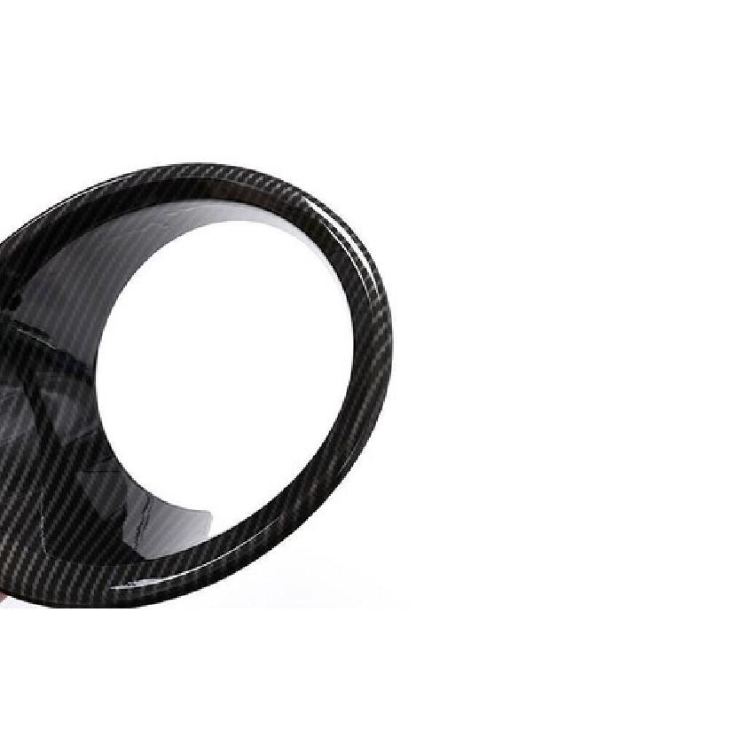 2×Carbon Fiber ABS Front Fog Light Lamp Cover Trim Fit For BMW X1 F48 2016-