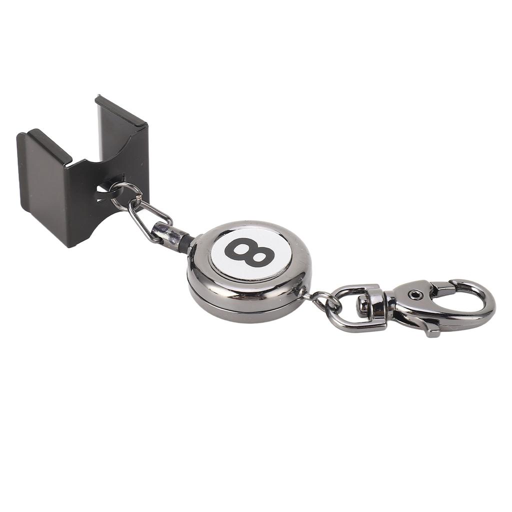 Billiard Chalk Holder Black Automatic Telescoping 48cm Portable Pool Cue Chalk Case for Billiard