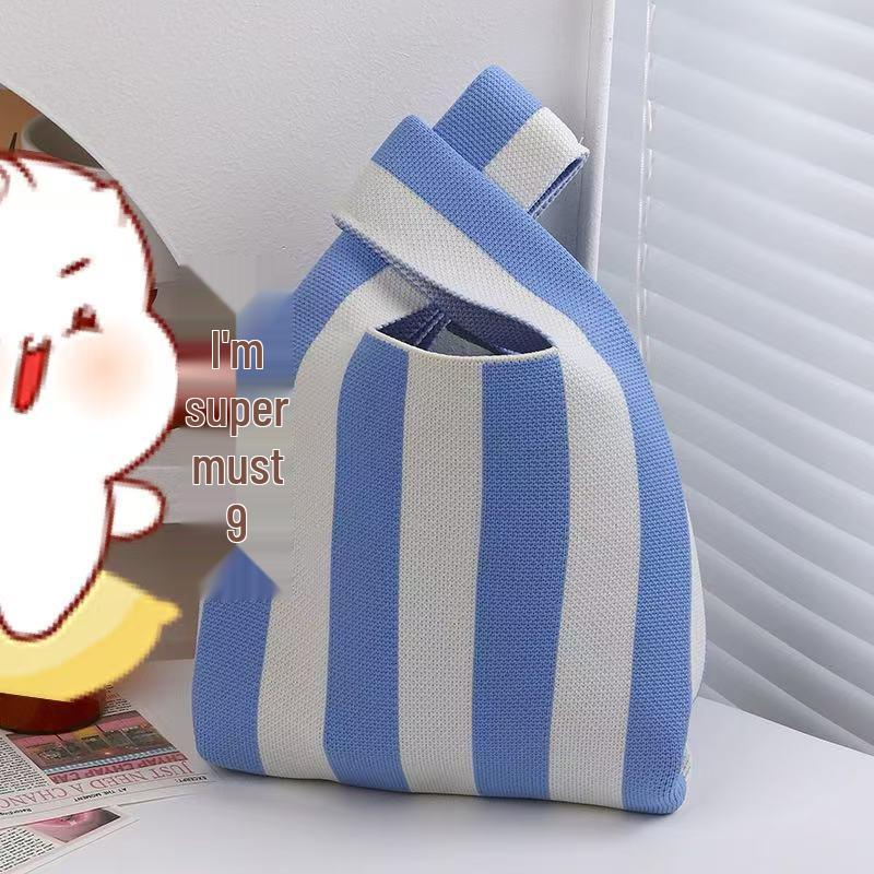 Cartoon Souvenir Hand-Carry Tote: Knitted Bag for Gifts, Candy, or Travel – Stylish and Spacious
