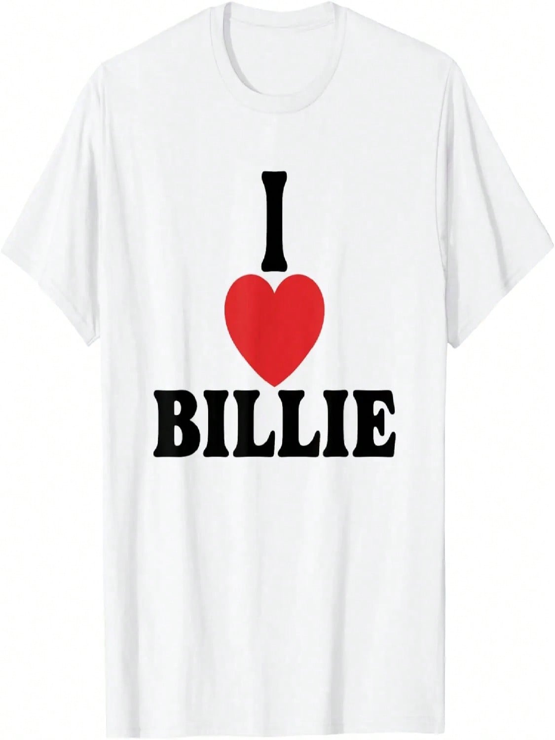 Personalized Name Billie I Love Billie Heart Groovy T-Shirt S разноцветный