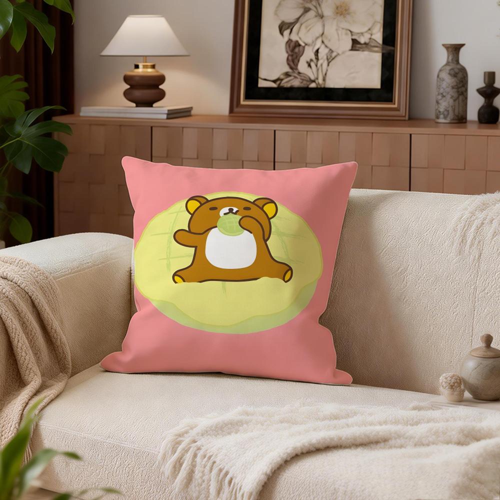Cute Rilakkuma Cushion Cover Cushion Cover Set 4Pcs 50x50 45x45 40x40 Pillowcase Decorative Sofa Home Decor