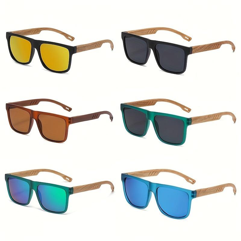 

6 пар разноцветных ретро очков с полуободковой оправой, унисекс, ультралегкая ПК оправа и линзы TAC, модные повседневные очки