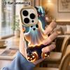 Phone Case: Lambskin 2D Flat Samsung Galaxy A34 A35 M05 M06 S20 S22 S21 FE Plus 5G Protective Case, Glowing Little Ghost, Christmas and Halloween Gift