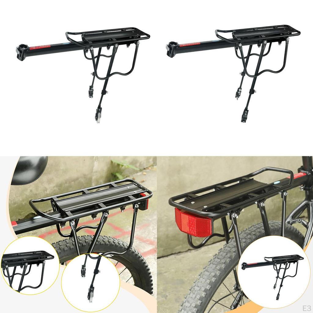 Bicycle Rear Rack Aluminum Alloy for Mountain Road Luggage Quick Release