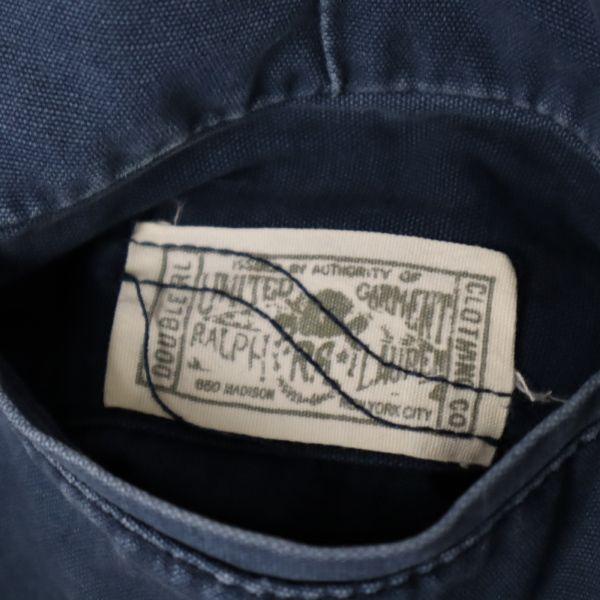 RRL Šortky w33 Námořnická modř systém RALPH LAUREN zapínání na knoflíky Pánské Použité