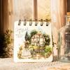 20-Piece Retro Women's Daily Life Sticker Book, Cozy Home & Café Motifs, Self-Adhesive for DIY Crafts