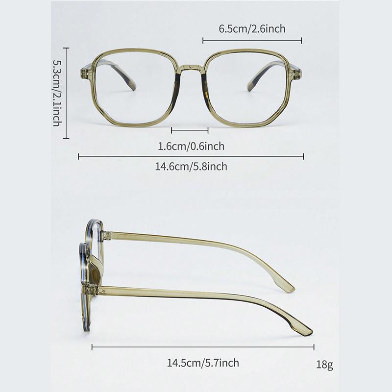 Anti-blue Light Glasses Slimming Polygonal Glasses Fashionable Bare Face Small Flat Light Glasses 819