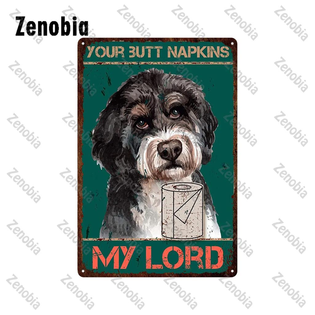 Animal Pet Black Cat Metal Poster Funny Vintage Plaque Metal Signs Tin Signs Cat Sitting On Toilet Tin Plate for Bathroom Decor