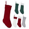Xmas Hanging Stockings 18 Inches Knitted Stocking Large Size Knitted Xmas Stocking for Holiday Christmas Party Family Decor