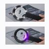 Handheld Magnifying Glass, Double Lens, 8x15x20x Magnification, Illuminated Magnifier with 6 LED Lights and 2 UV Lights, Perfect for Reading Maps,