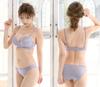 Laulea Akoakoa Smoky Purple D85 Bra and Panty Lace Lingerie Women's Set,