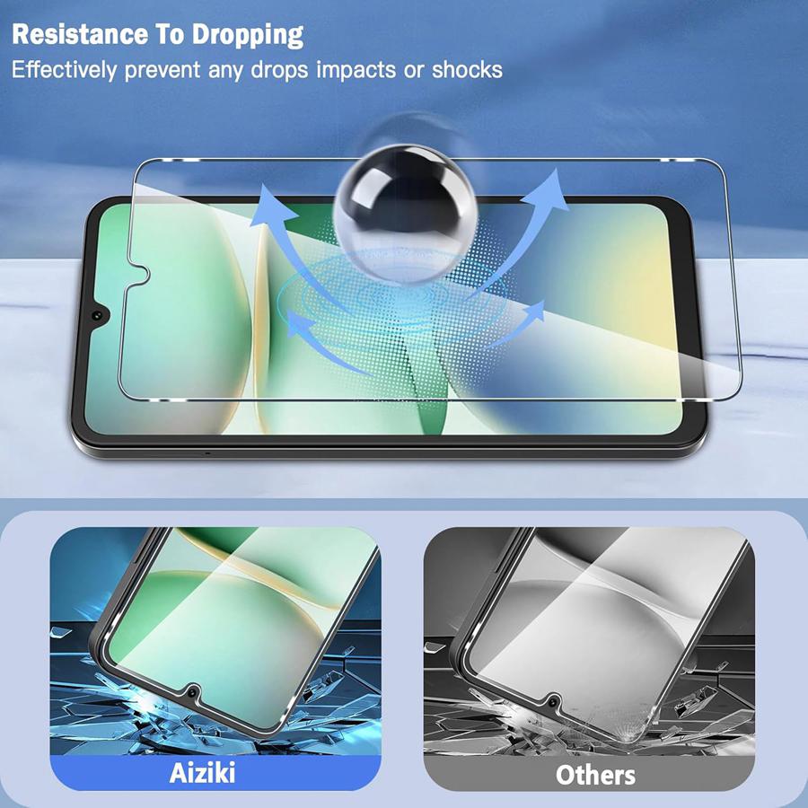 3 Stück HD 9H Härte Klar Gehärtetes Glas Displayschutzfolie für Redmi A5