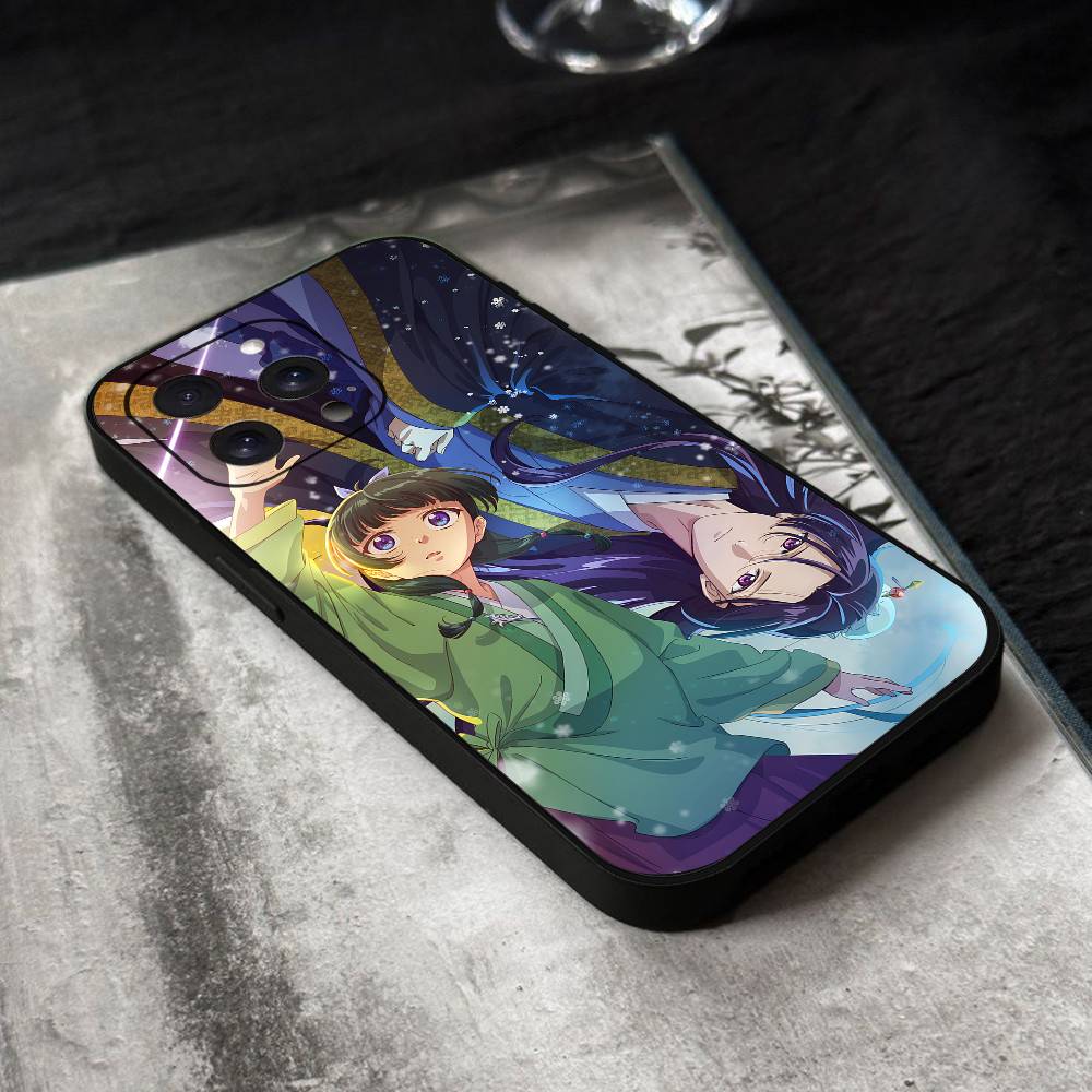 

The Apothecary Diaries Anime Phone Case Black Silicone Soft Shell For IPhone 17 16 15 14 13 12 11 Air Pro Max Plus Hot Sale iphone 12