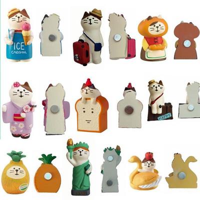 Japanese Zakka Cute Cat Refrigerator Magnets - Miniature Resin Photography Props Ornament