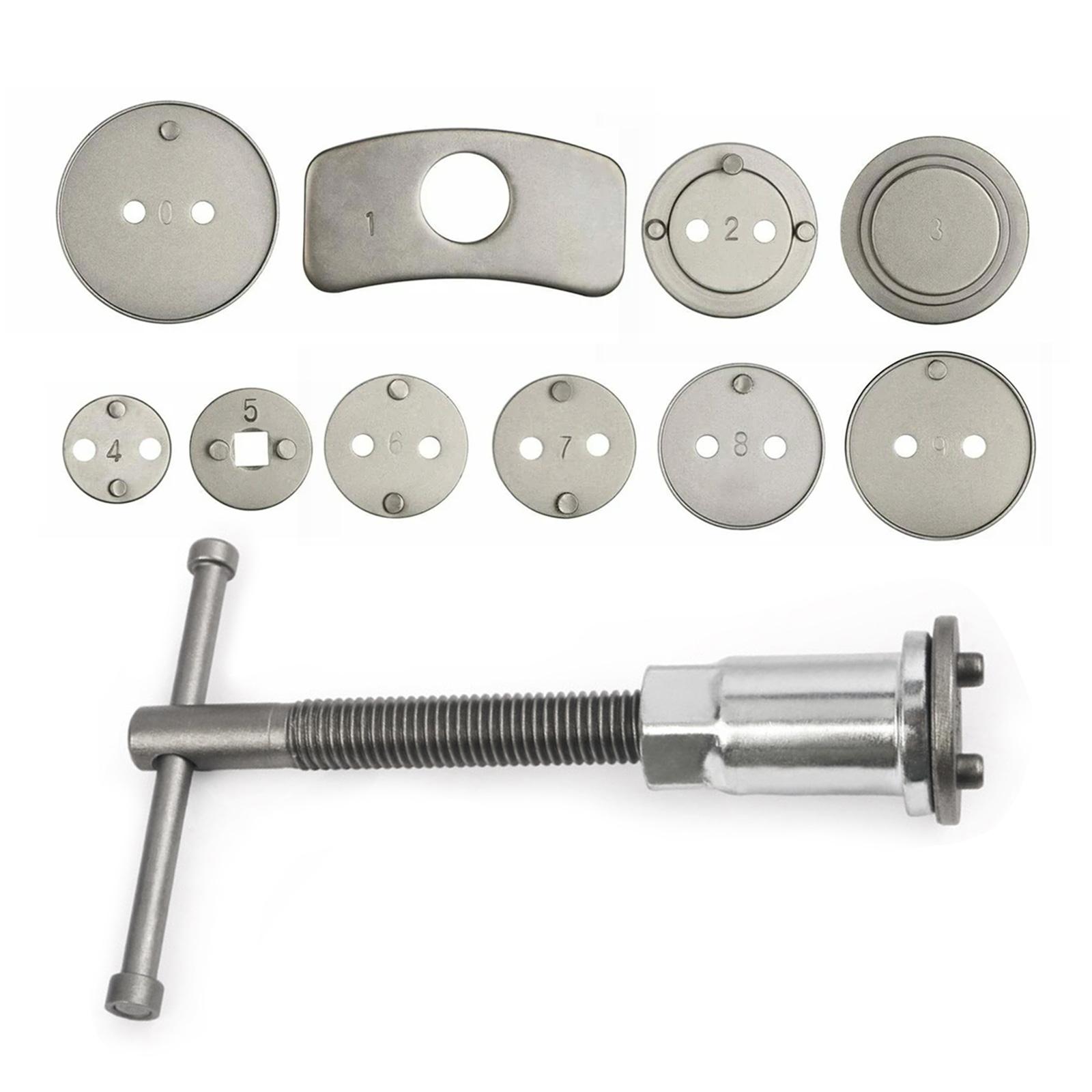 

Полный набор инструментов для суппорта дискового тормоза, набор инструментов из 12 шт., ремонт тормозных колодок для сжатия автомобильного тормозного суппорта синий