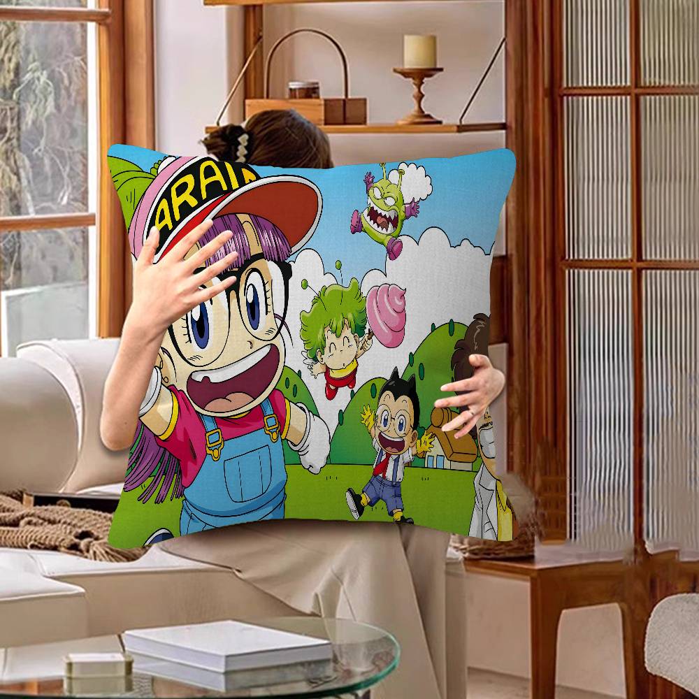 Arale Girl Anime Cushion Cover Decorative Pillow Sofa Home Decor Case Pillow Cases 30cmx30cm