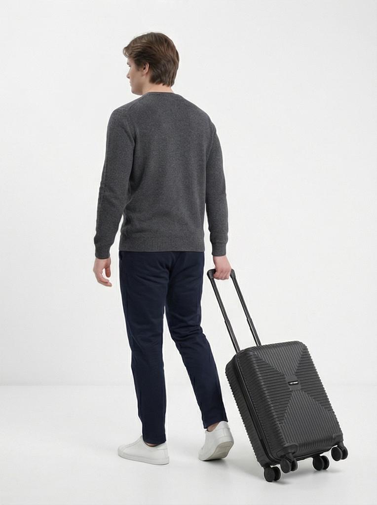 Wings Pc Eco Jackdaw 20" Black Cabin Suitcase