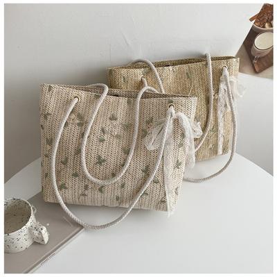 Dámské letní luxusní kabelky piknikové tašky Módní tkané kabelky pro ženy přenosné bucket Bag