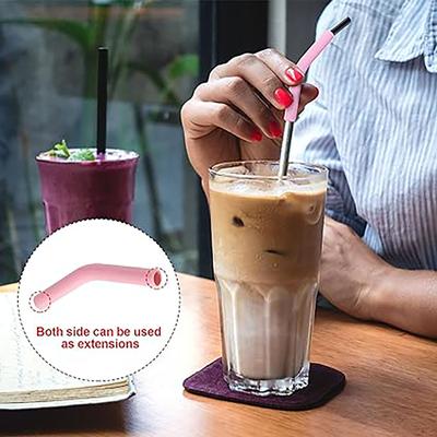 6Pcs/Set Soft Silicone Straw Covers Metal Straws Tips Covers Fit For 8mm Wide Reusable Stainless Steel Straw Nozzles
