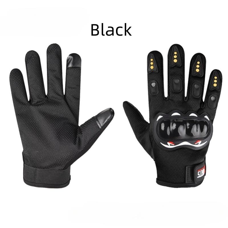 Bicycle Full-finger Gloves Men Touch Screen Outdoor Off-road Sports Cycling Protection Anti-fall Motorcycle Finger Gloves
