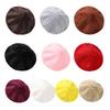 Women Painter Hat Solid Color Octagonal Dome Top Beret Hat Autumn Winter Warm Plush Hat Fashion Accessories