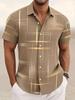 Camisa Casual de Verano para Hombre, Manga Corta, Informal, a la Moda, Streetwear para Exteriores.