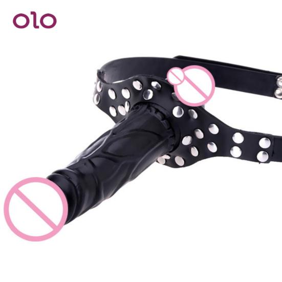 Funny Dildo Ended Anal Penis Dual Simulation Gag Masturbate Plug Women Adult Sex Tool