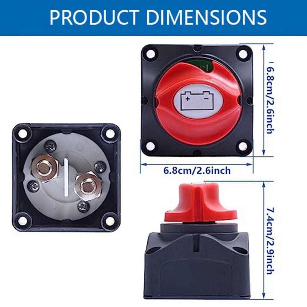 Knob Auto Battery Disconnect Switch 200A 300A Car Battery Selector Switch Master Battery Power