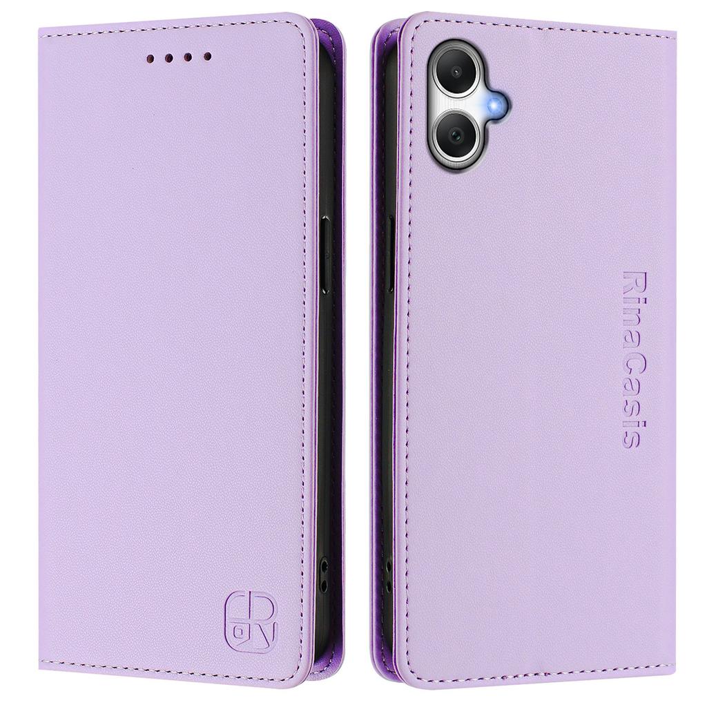 For Samsung Galaxy A05 4G Leather Case RINACASIS RC01 Phone Cover with RFID Blocking Wallet Stand