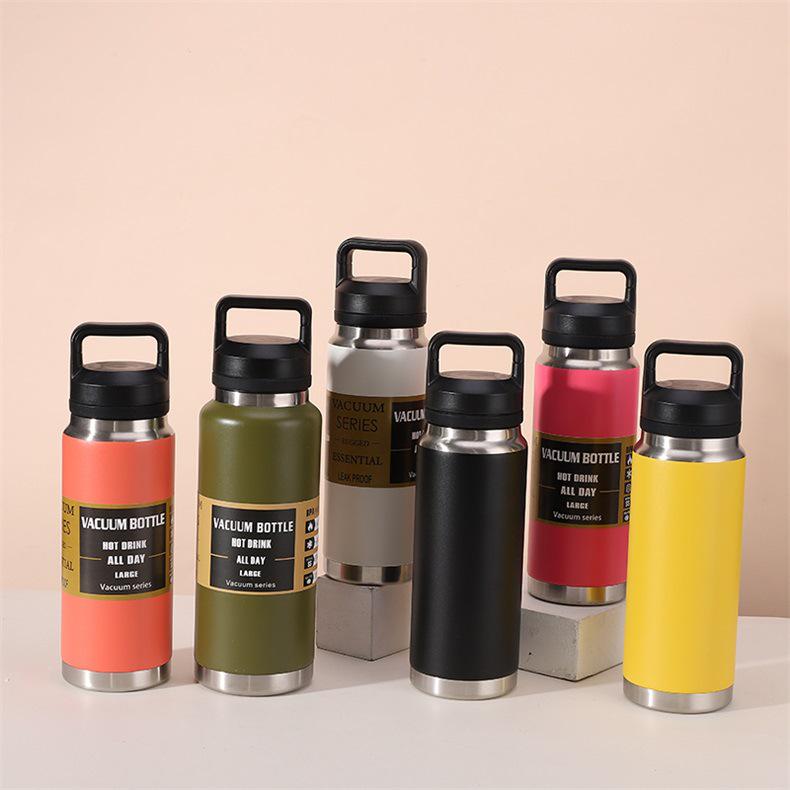 Stanley 304 Stainless Steel Sports Water Bottle with Double Lid and Vacuum Insulation