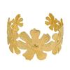 Exquisite Metal Flower Bracelet - Middle Eastern-Inspired Elegant Hand Jewelry