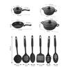13pcs Kitchenware Wok Soup Pot Non Stick Frying Pan Durable Cookware Set  Household