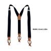 Suspenders For Men And Women Leather Pants Strap And Metal Clips Duable Elastic Polyester Adjustable Pants Accessory