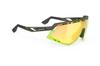 RUDYPROJECT DEFENDER Sportbrille Schwarz Matt Stoßfänger Rot Fluoreszierend Impact X2 Photochrom Rotes Glas 141mm Sonnenbrille, Rahmen, Gläser, Gläser, SP527406-0001,