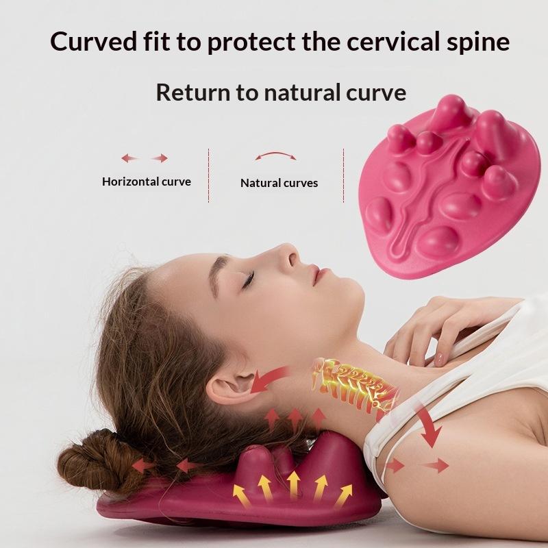 Cervical Acupressure Massager Ergonomic Neck Massage Pad Dredging Acupuncture Point Back Massage Pillow Relieve Low Back Pain