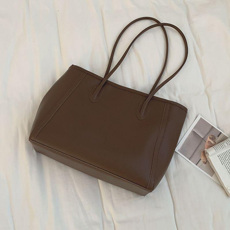 Retro Large-capacity Bag Women's Bag 2025 New Trendy Korean Versatile Tote Bag Large-capacity Shoulder Commuter Bag