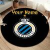 Club Brugge Kv Crest Custom Name Round Area Rug Carpet Rug For Living Room Bedroom Sofa Playroom Decor Nonslip Floor Mat