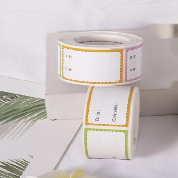 250Pcs Food Date Labels Sticker 50x30mm Adhesive Freezer Label Removable for Labelling Meats Baby Food Cans Container
