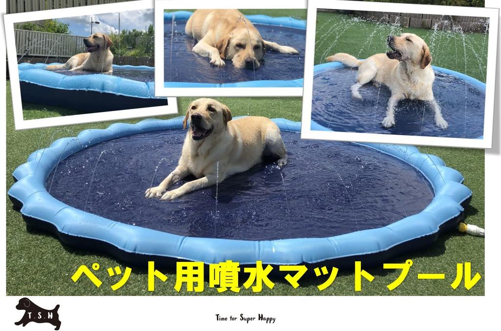 Fountain Mat Pool Pet Fountain Dog Foldable Baby Easy to Summer Water For and Large Dogs [Large, 150cm] Pool, Kids' Mat, Heavy-Duty Pool, Kids' Pool,